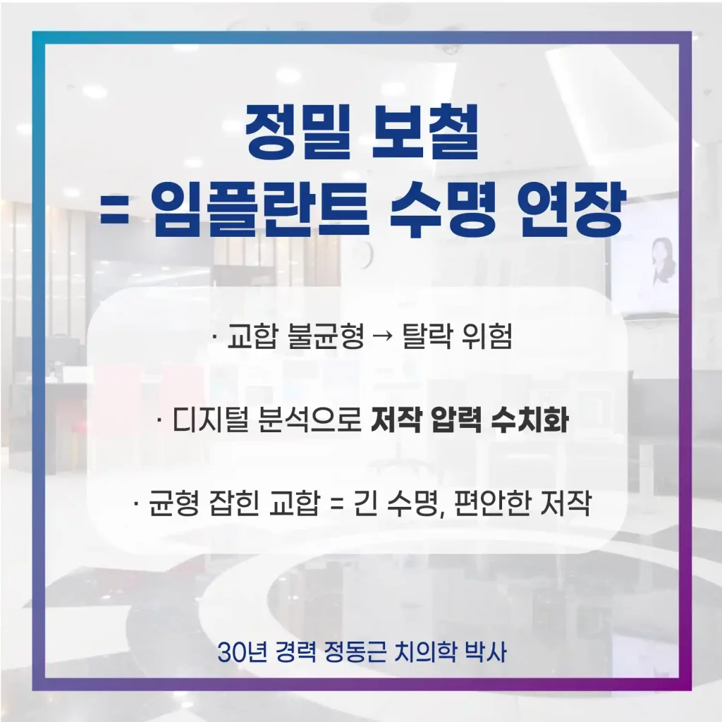 부산 컴퓨터분석임플란트 정밀한 보철이 차이를 만듭니다
